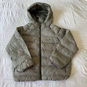 Zara lightweight puffer hood pockets jacket coat size 8-9